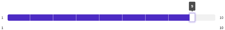 Image example  of SightX rating scale question type 