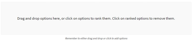 Image example  of SightX rank order question type 